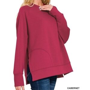 New Zenana Cabernet Scuba Top